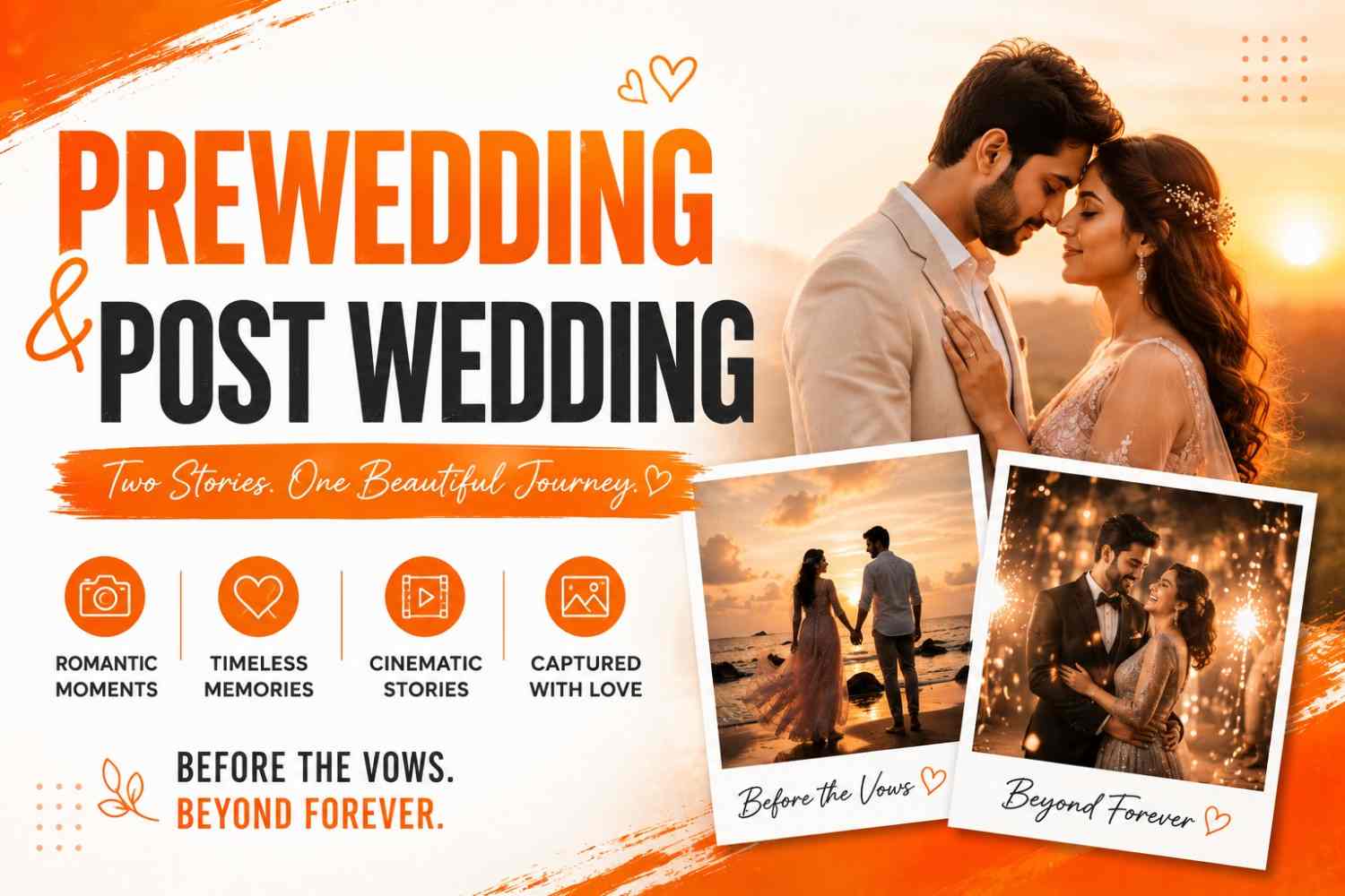 Pre-Wedding & Post-Wedding Shoots